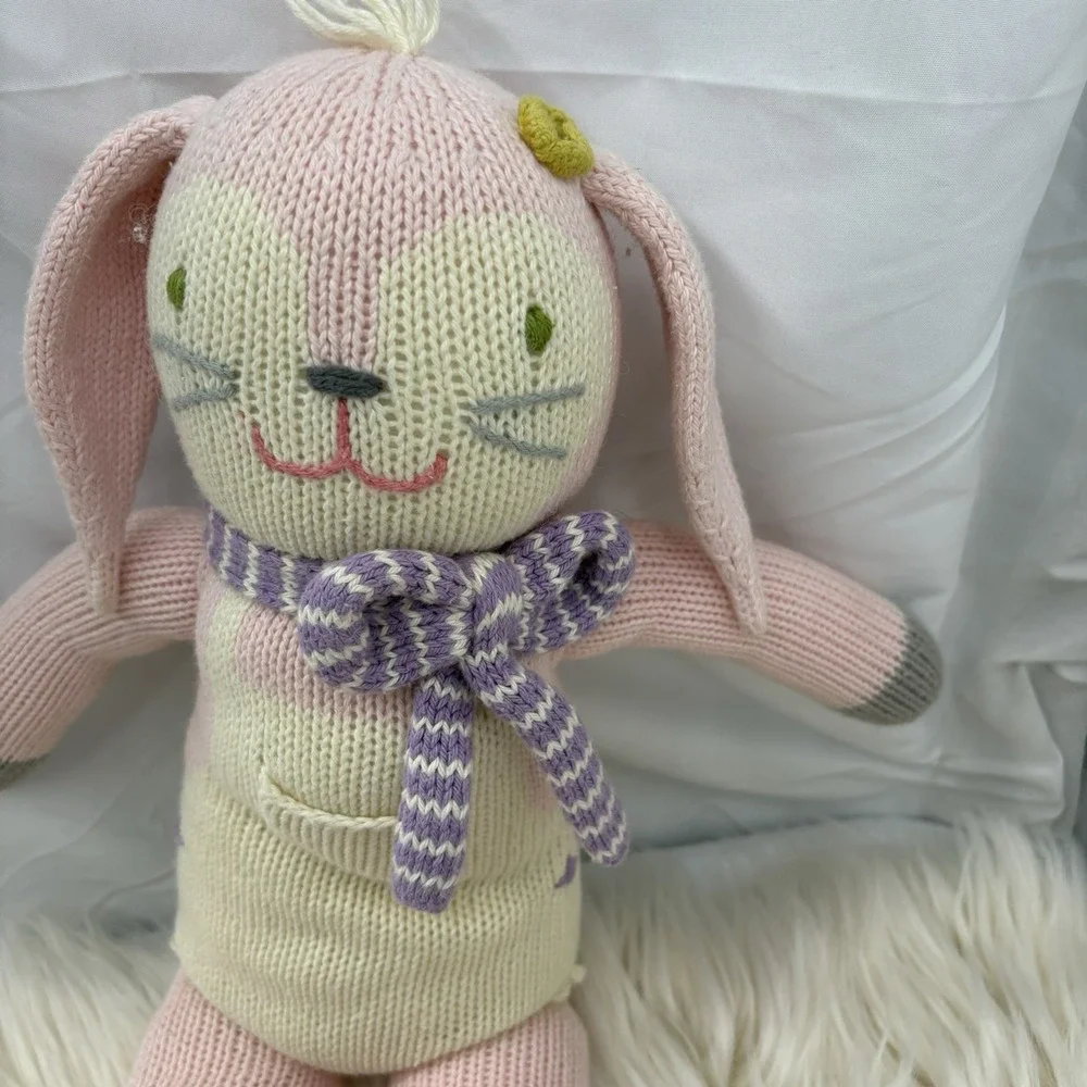 Blabla Fleur Bunny Rabbit Pink Purple Scarf 16